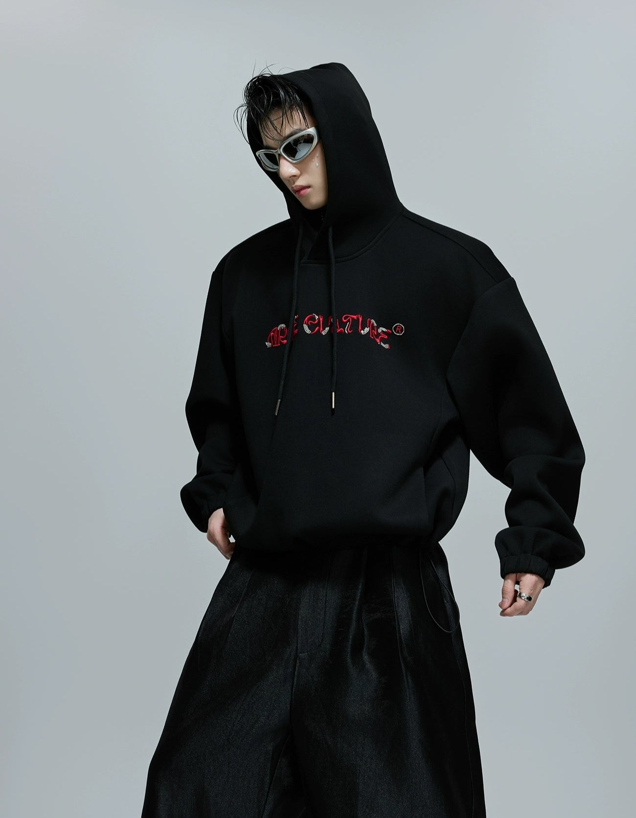 Beaded Embroidered Hoodie
