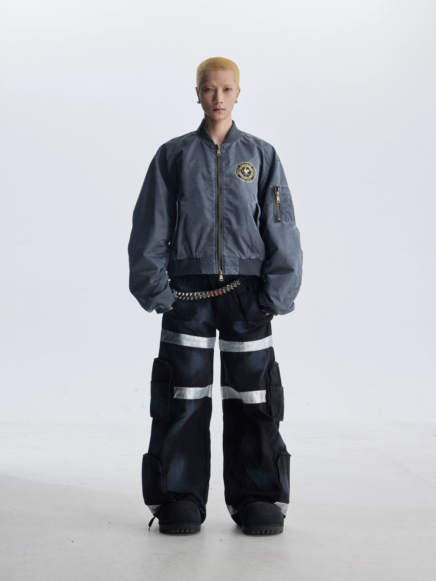 【25s Aug.】Street Dirty Dyed Multi-pocket Jeans