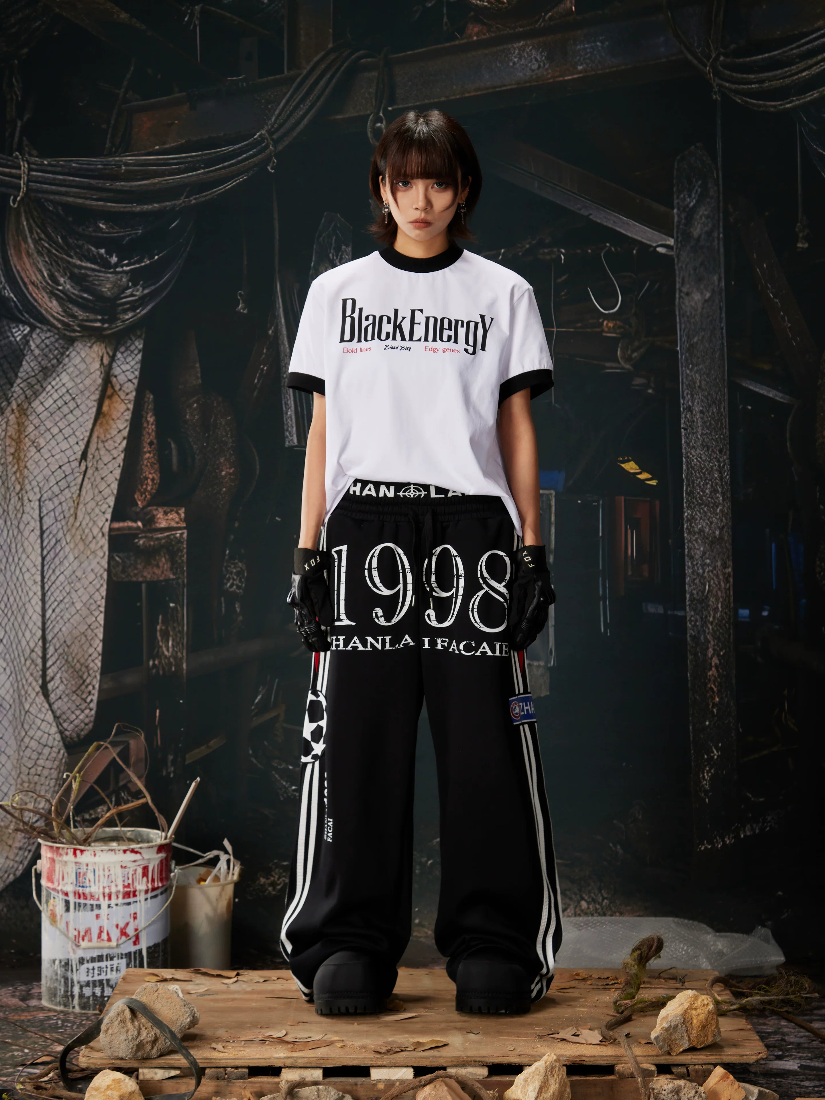 Double Waist Contrast Jersey Sweatpants
