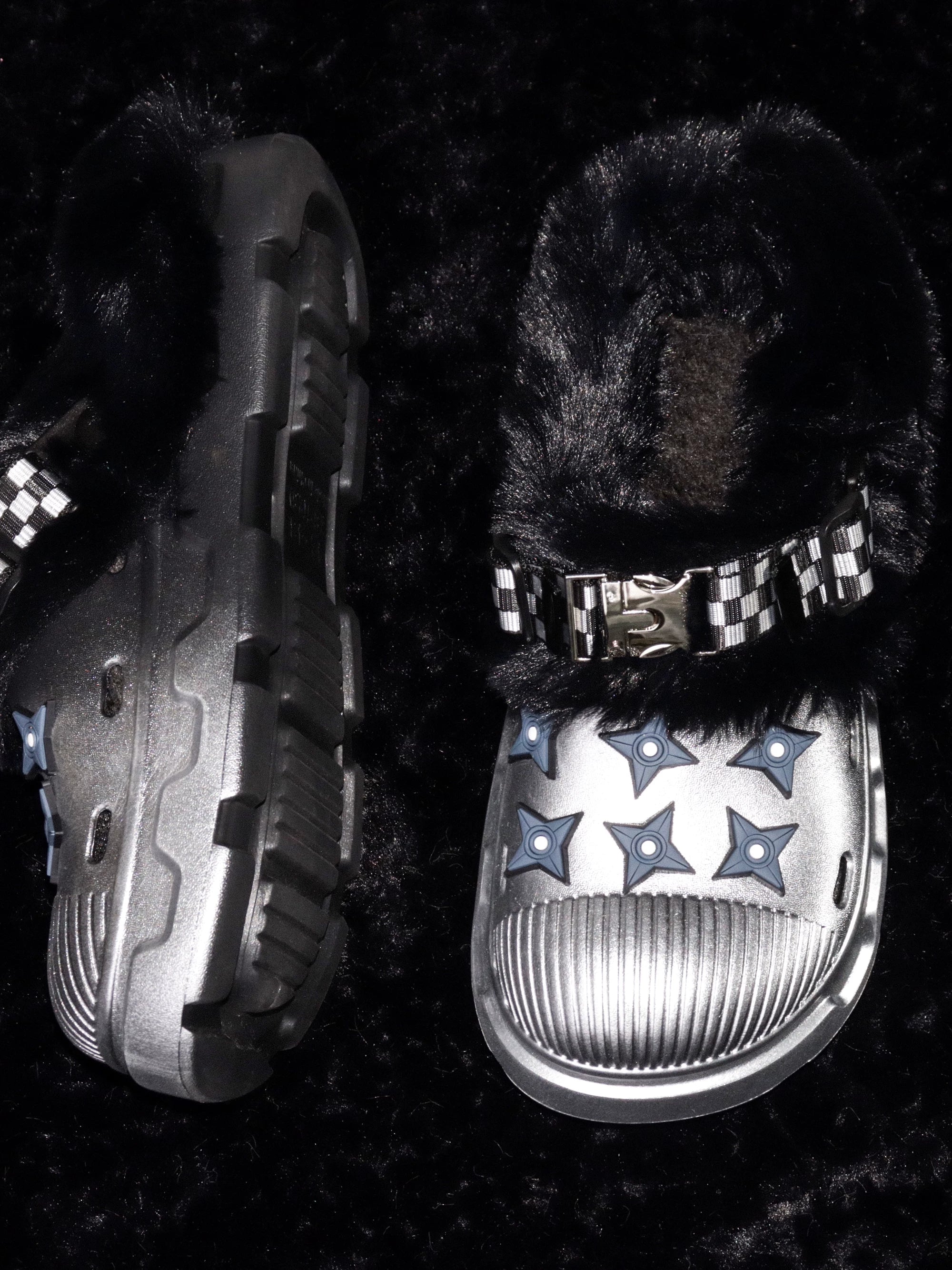 【26s Jan.】Fleece-Lined Functional Platform Clog Mule