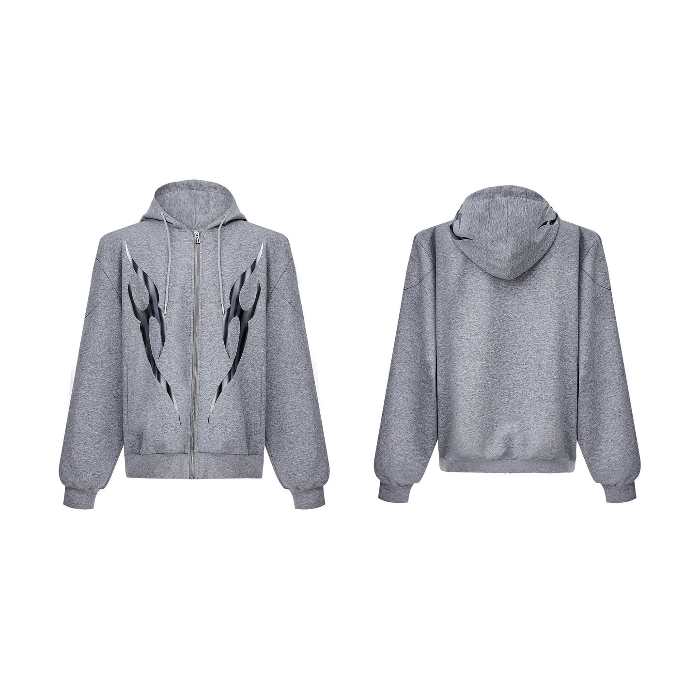 【24s Oct.】Pioneer Metal Flame Print Hoodie