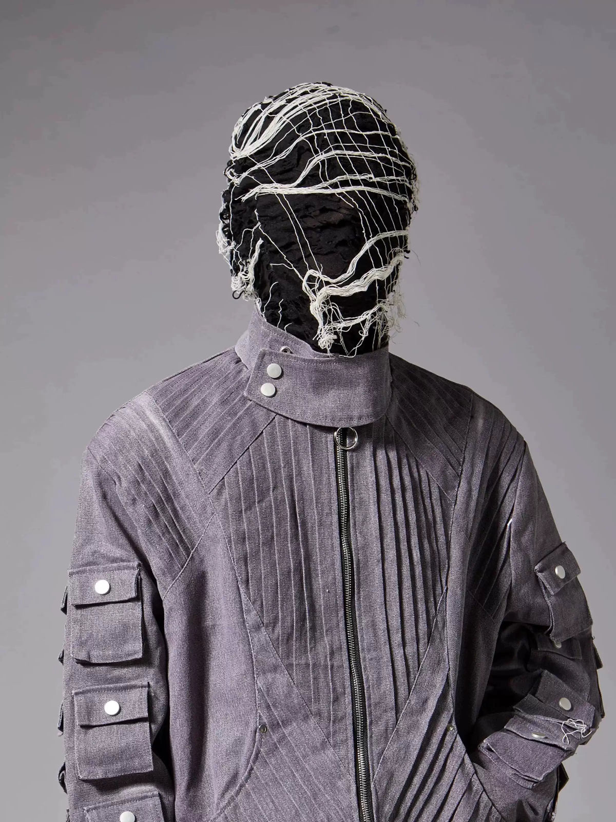 Distressed Knit Balaclava