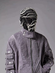 Distressed Knit Balaclava