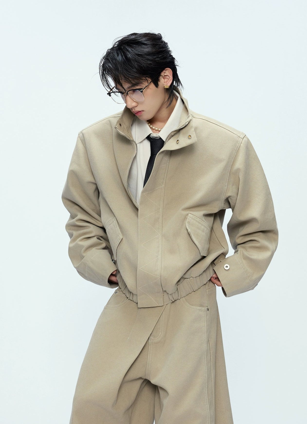【25s Oct.】Vintage Washed Silhouette Jacket/pants