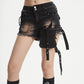 【25s Aug.】Vintage Distressed Shorts with Waist Bag