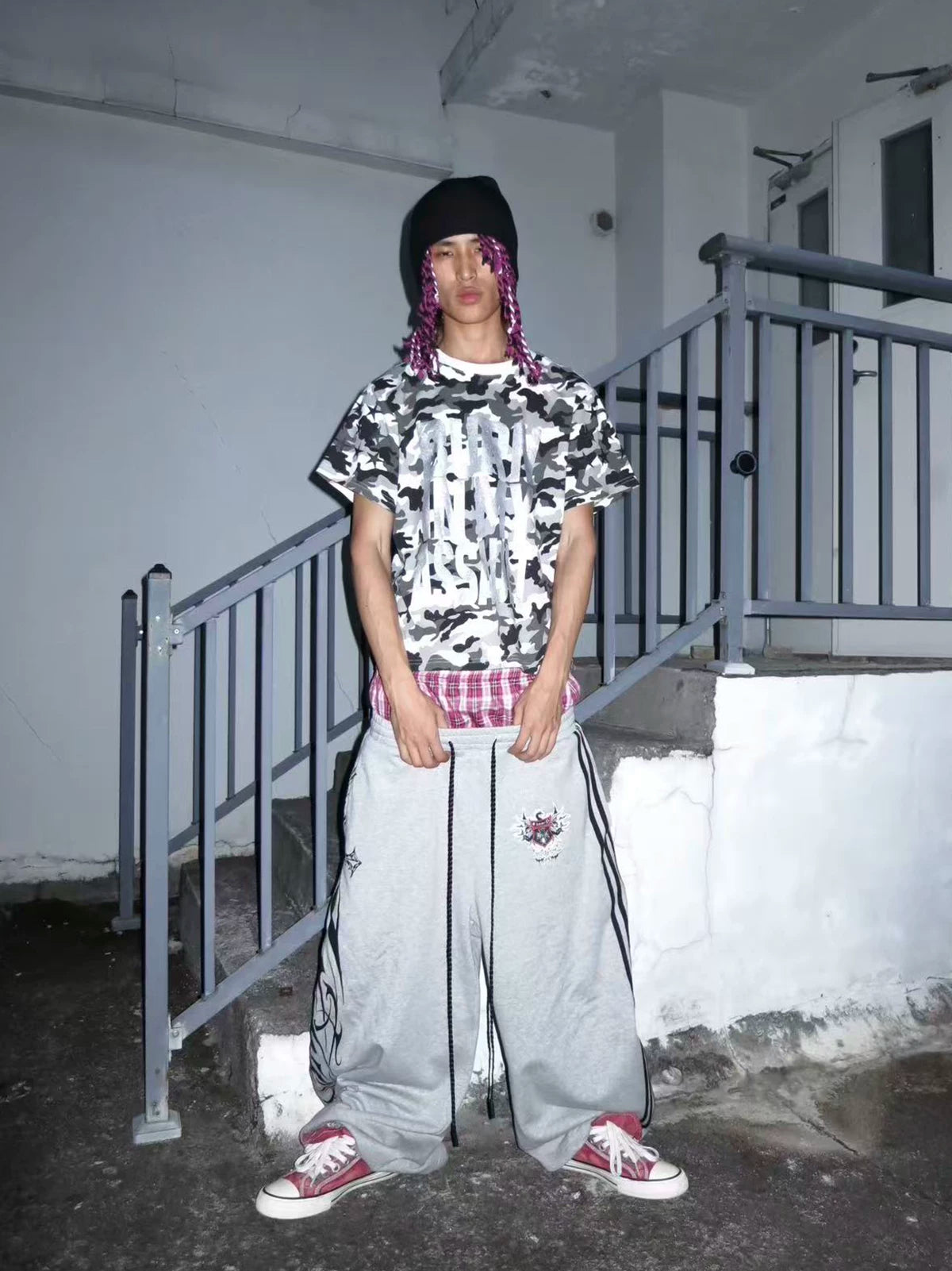 Silver Foil Graphic Street Tee
