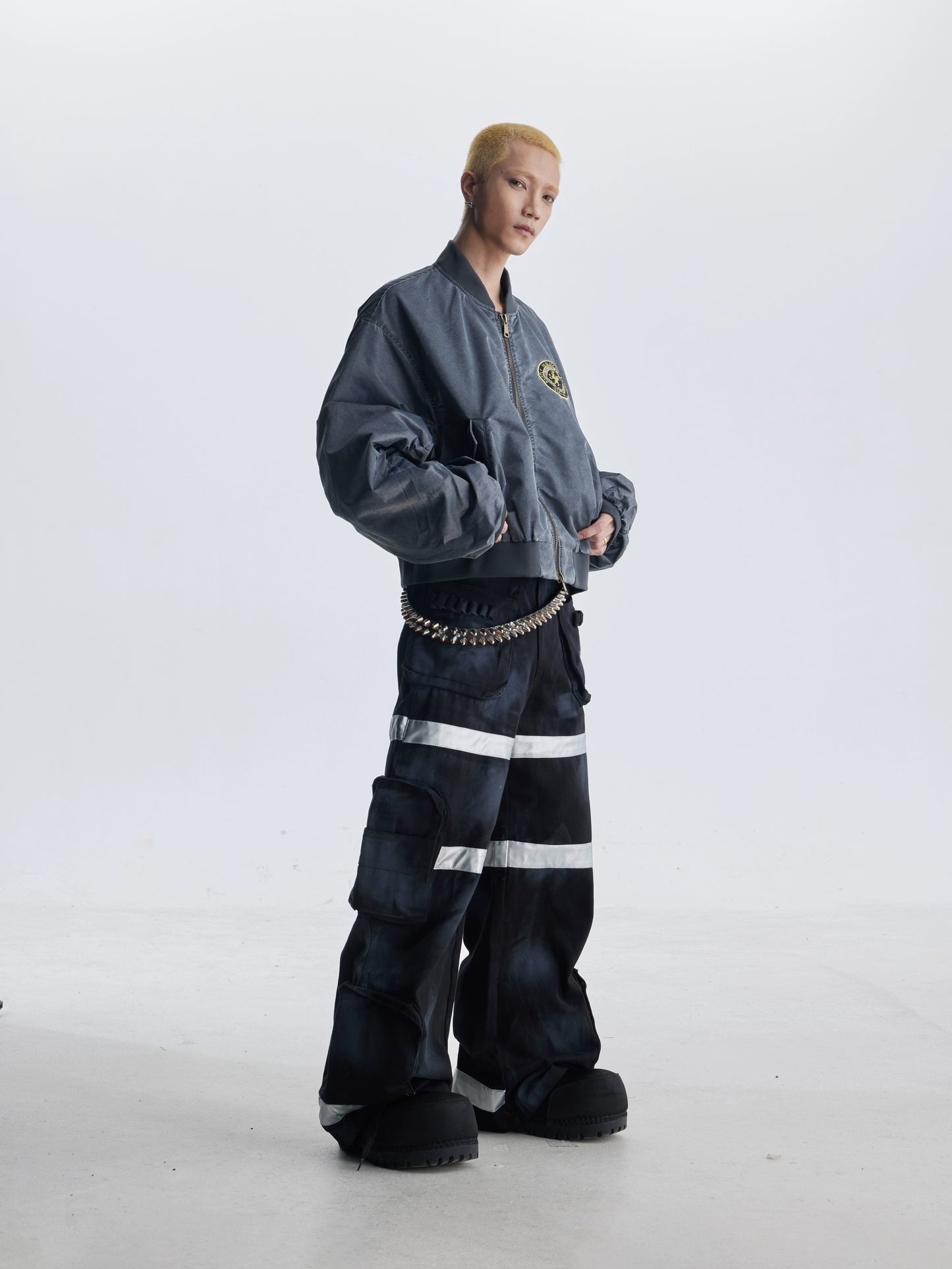 【25s Aug.】Street Dirty Dyed Multi-pocket Jeans
