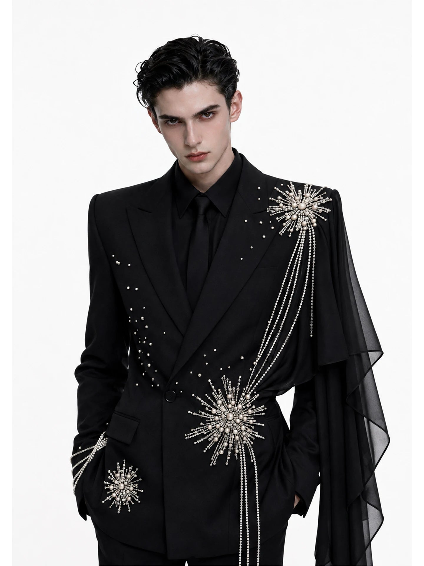 Starburst Sculpted Waist Blazer
