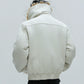【25s Nov.】Washed Fur Collar Plush and Thickened Cotton Jacket