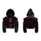【25s Oct.】Studded Faux Fur Hooded Jacket