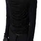 【25s Oct.】Pleated Leather Long-sleeved Bottoming Shirt