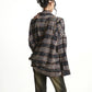 【25s Sep.】Zip-Up Hollow Plaid Loose Shirt