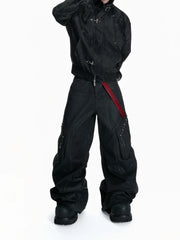 【26s Mar.】Waxed Curved Cargo Denim Pants