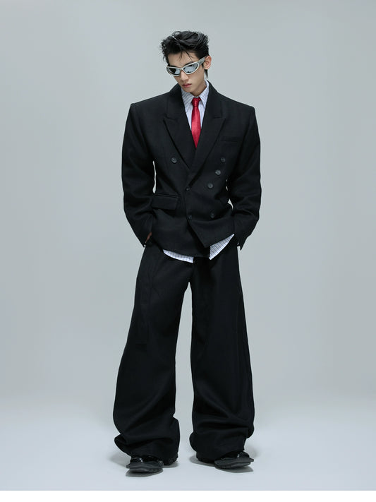 【25s Oct.】Elegant Pearl Honeycomb Design Suit Jacket/Pants