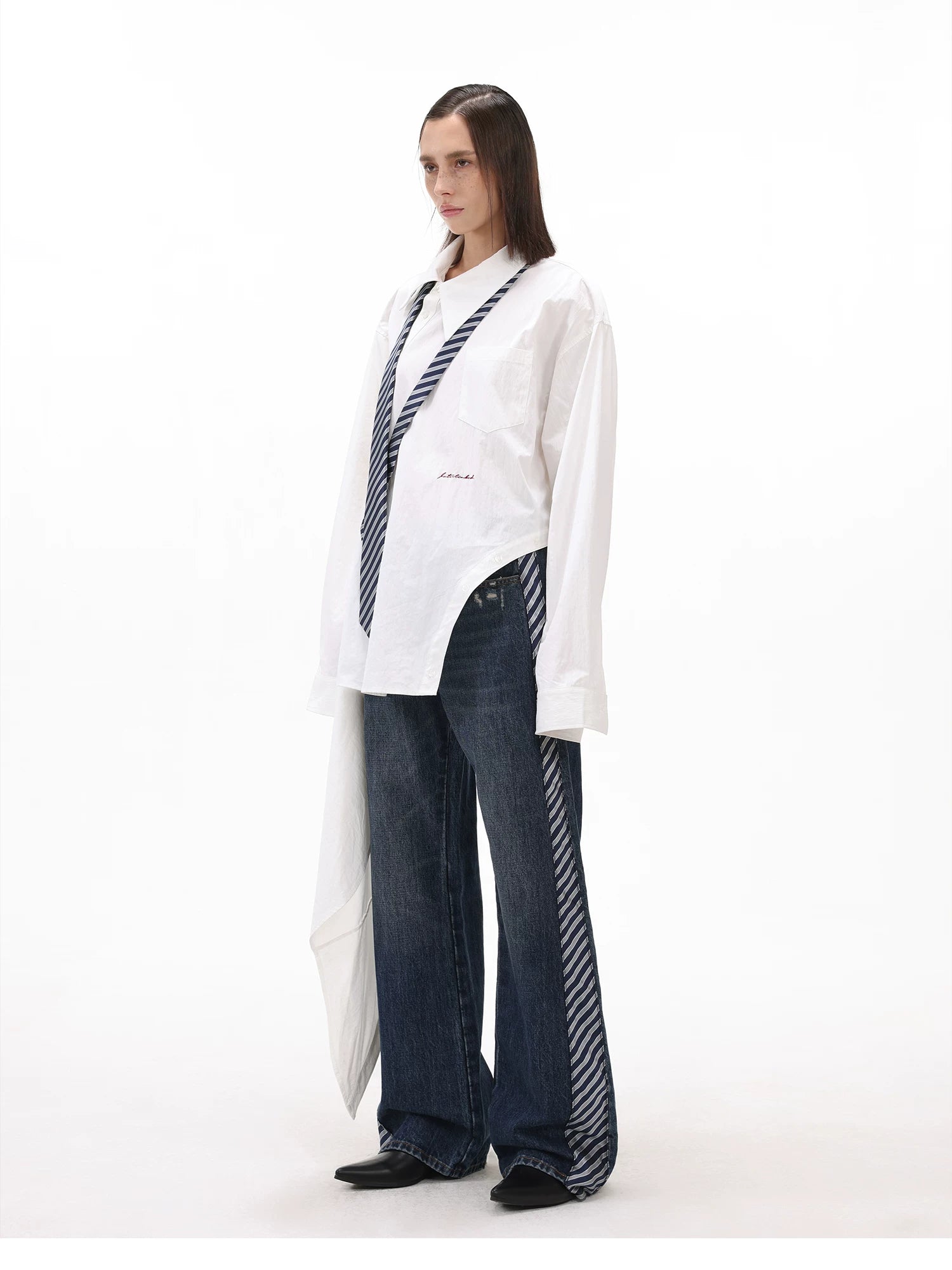 【26s Apr.】Deconstructed Convertible Panel Button-Up Shirt