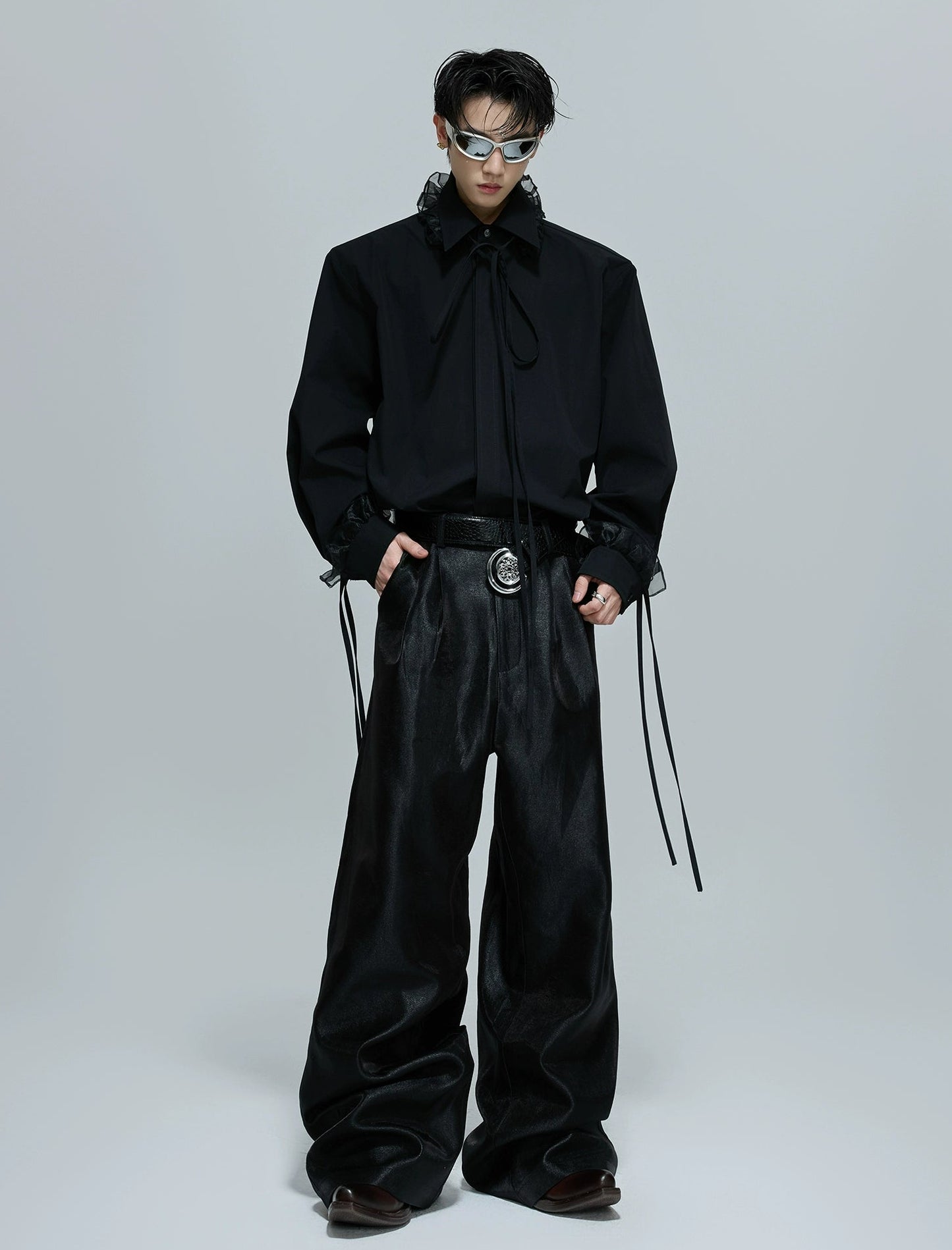 【25s Dec.】Detachable Lace Ribbon Design Shirt