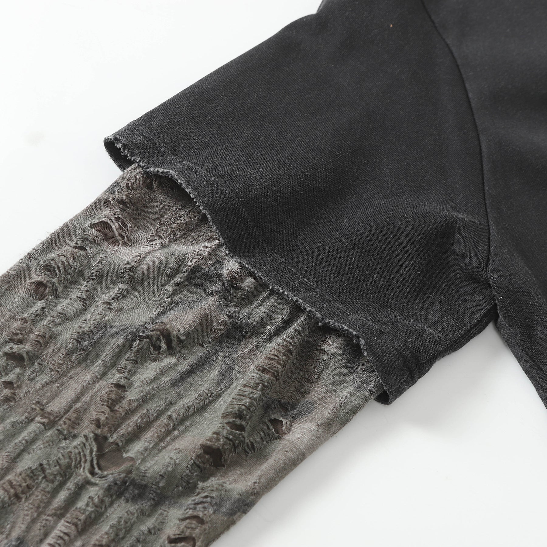 Layered Distressed Washed Long Sleeve Tee