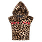 【25s Dec.】Leopard Print Fur Hooded Vest