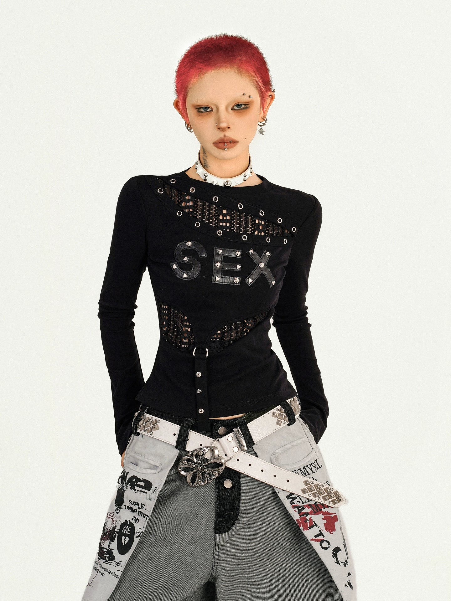【25s Oct.】Punk Retro Hottie Long Sleeve Top