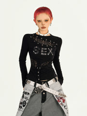 【25s Oct.】Punk Retro Hottie Long Sleeve Top