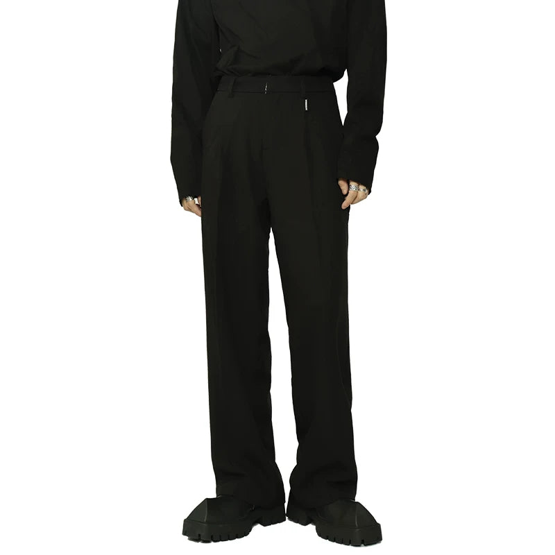 Minimal Straight-Leg Tailored Trousers