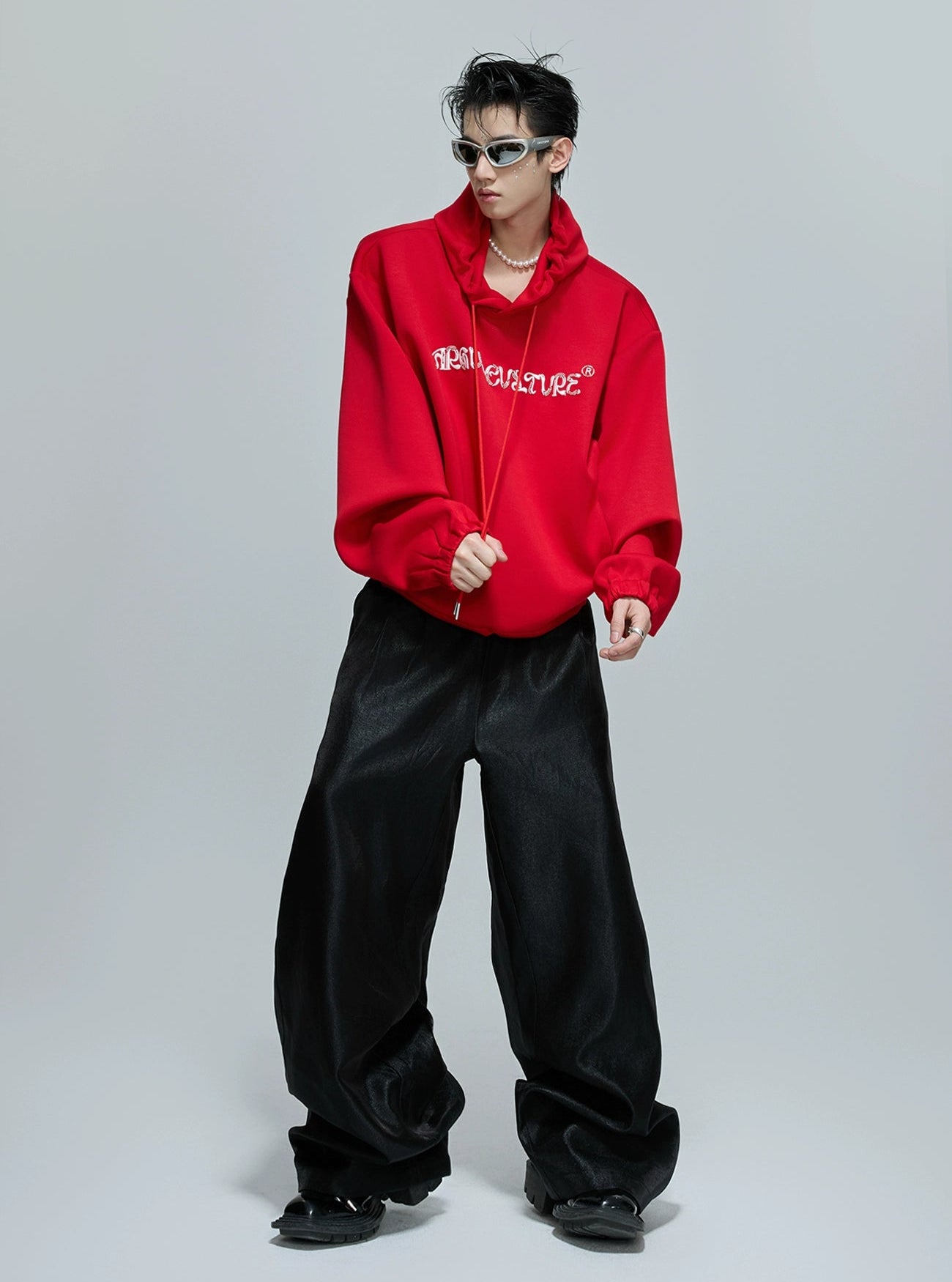 Beaded Embroidered Hoodie