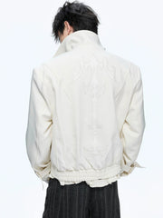 Spine Heavy Embroidered Patchwork Jacket