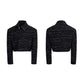 【25s Sep.】Chanel-style Oblique Zipper Short Jacket