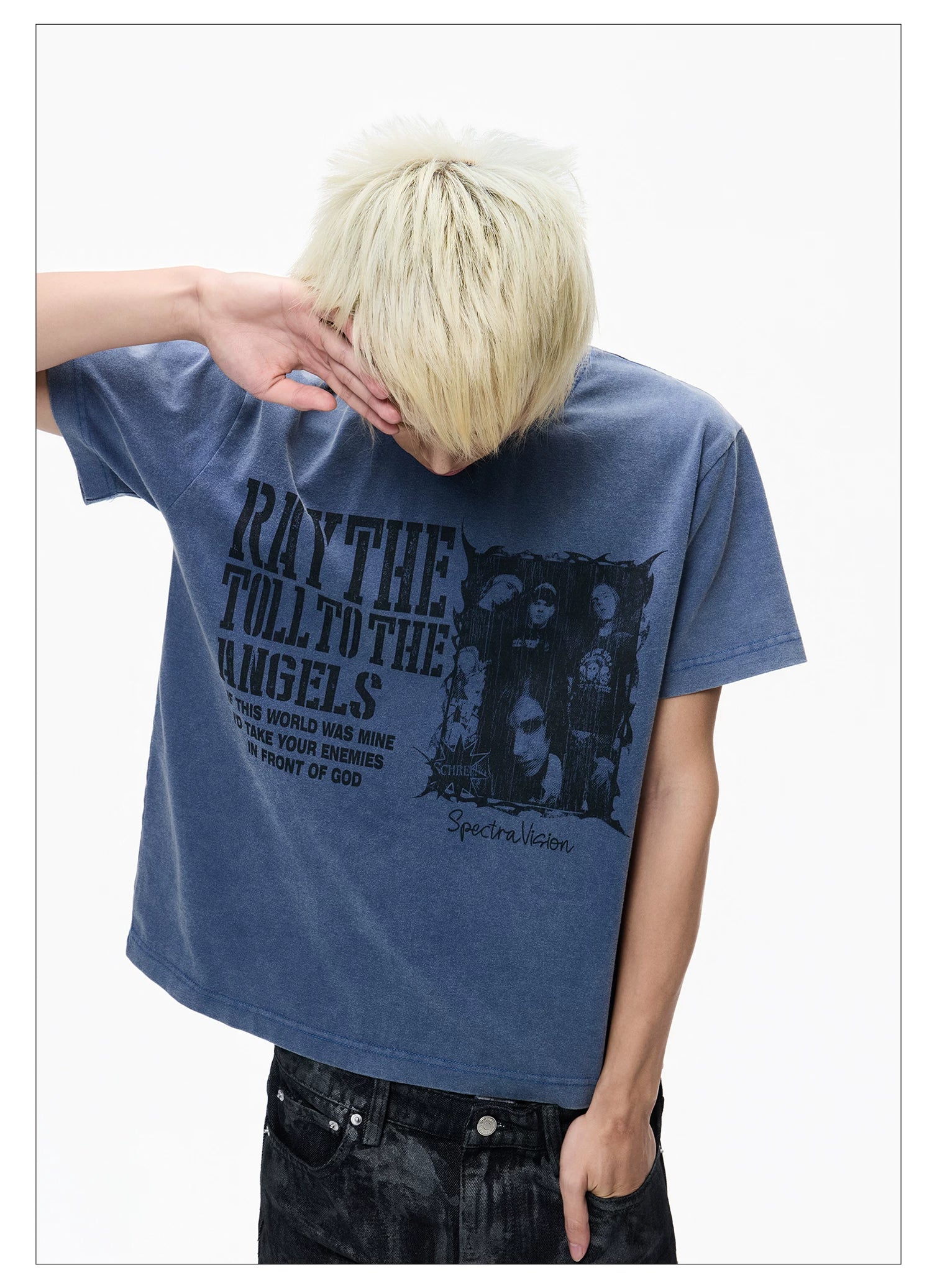 Washed Vintage Graphic Cropped Tee