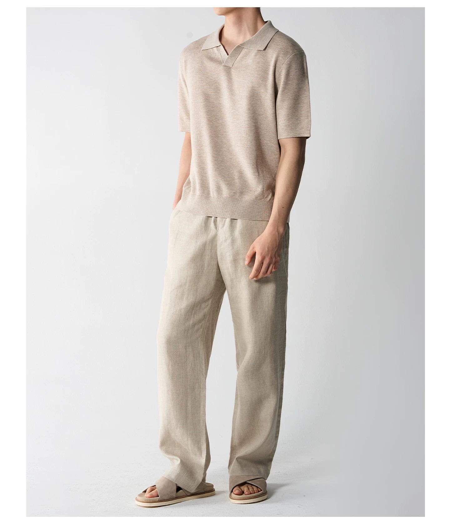 Ice Silk Knit Polo Shirt
