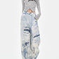 【25s Jul.】High-Waist Washed Tie-Dye Wide Jeans