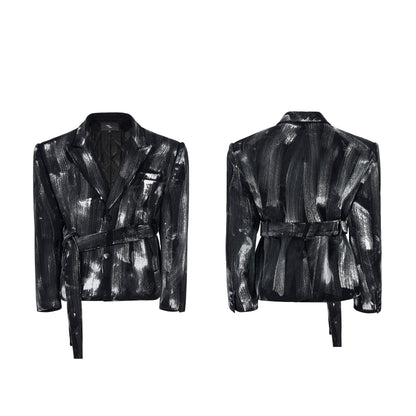 【25s Dec.】100% Wool Brushed Dirty Wool Suit Jacket