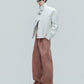 【25s Nov.】Waxed Distressed Leather Trousers