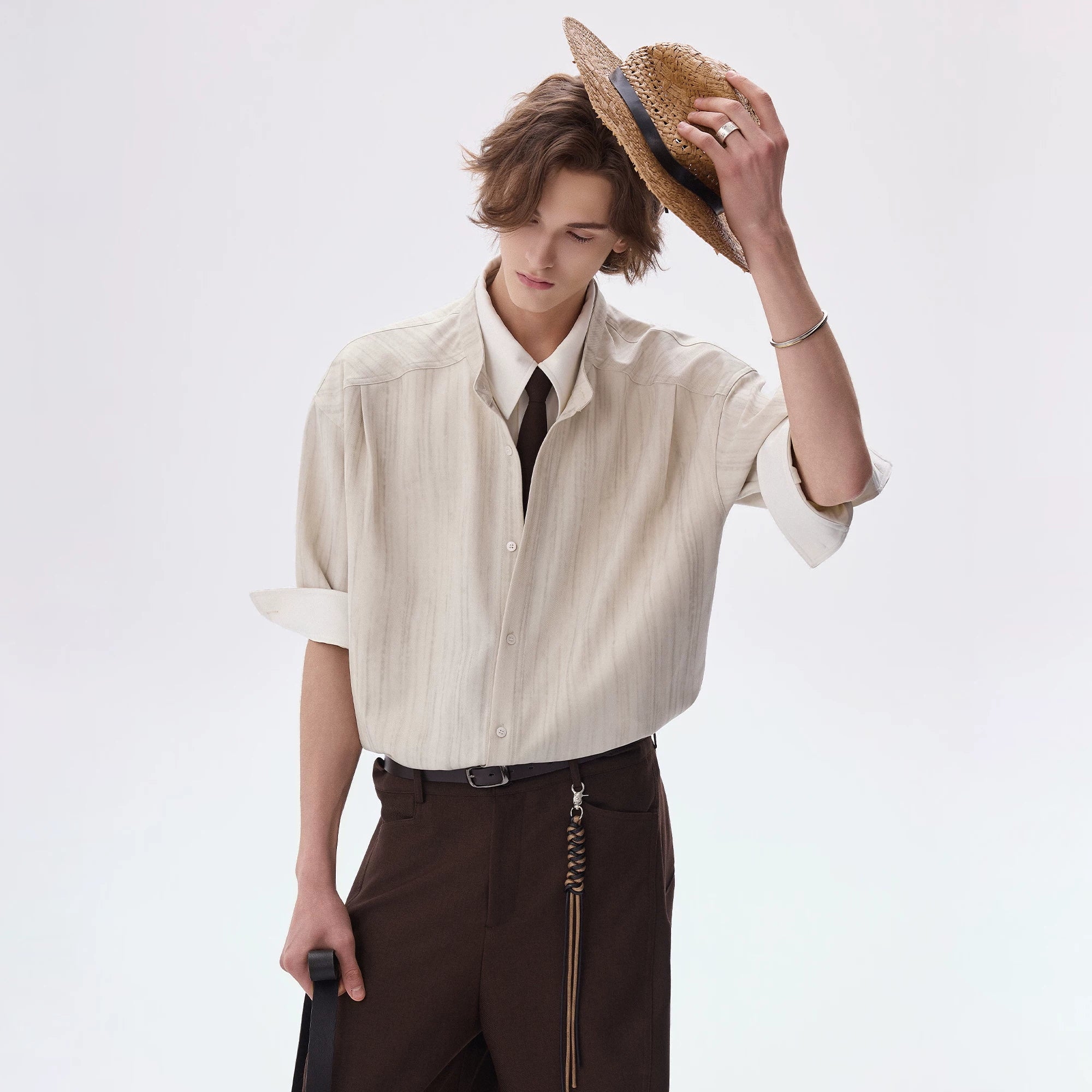 Layered Business Short Sleeve Shirt