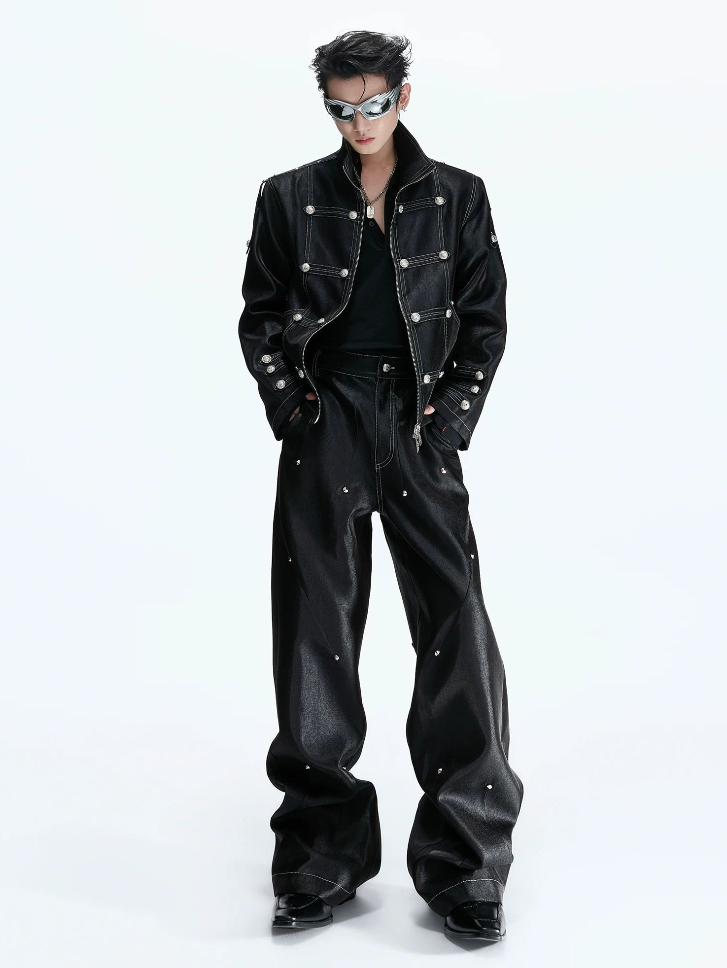 Napoleon Lustrous Cropped Jacket + Pants