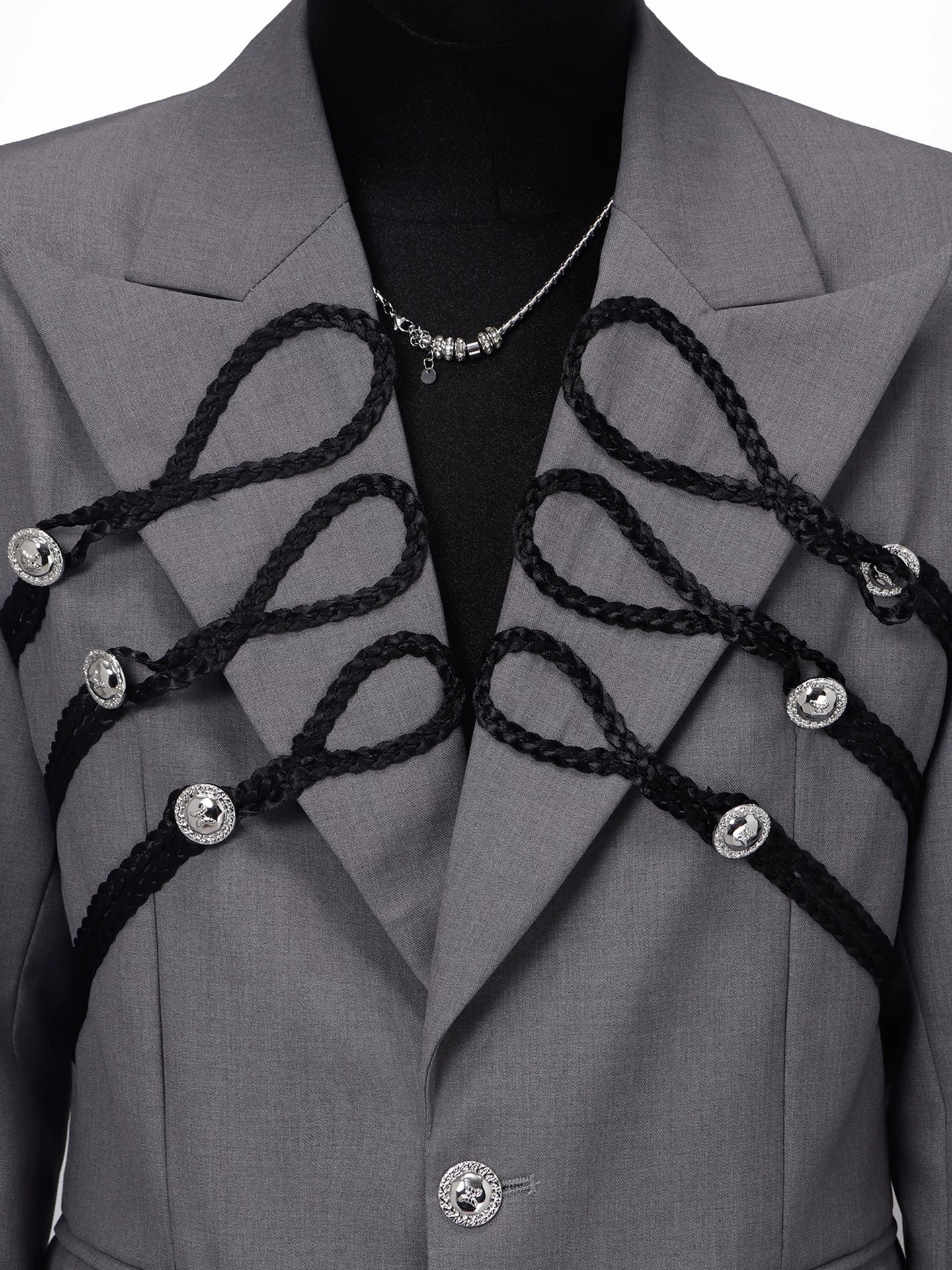 Napoleon Braided Jacket + Wide-Leg Trousers