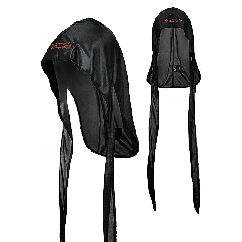 Embroidered Long Tail Durag