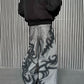 【25s Jan.】Niche Graffiti Design Straight Loose Jeans