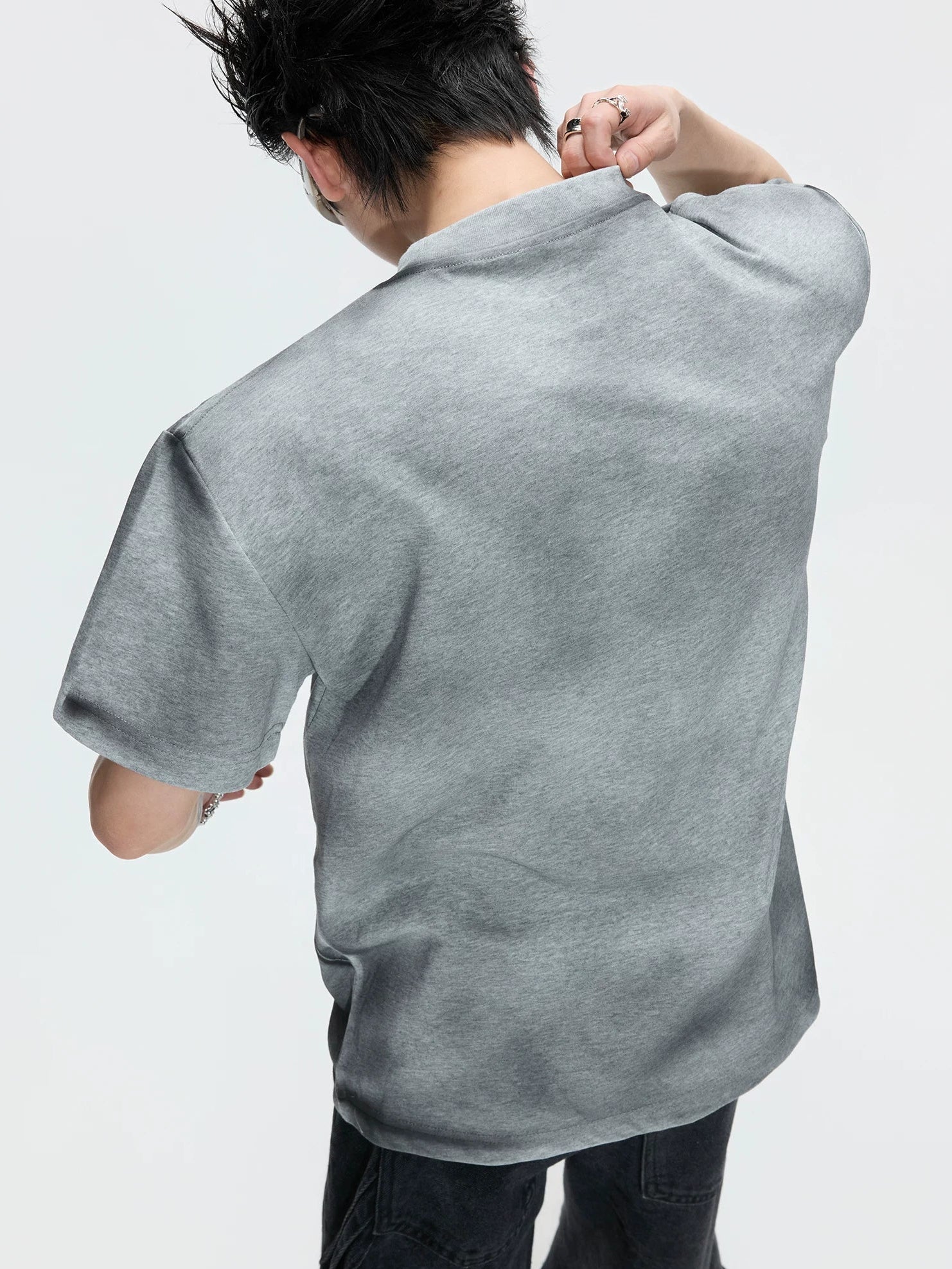 Hand-Painted Gradient Shoulder Tee