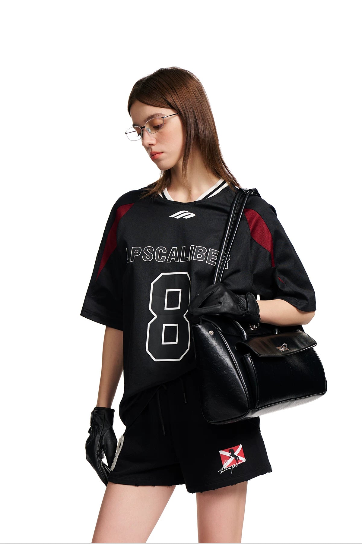 Retro Number Contrast Jersey Tee