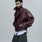【25s Oct.】Luxurious Wild Lapel Leather Jacket