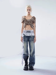 【26s Mar.】Boxing Patchwork Wide Denim