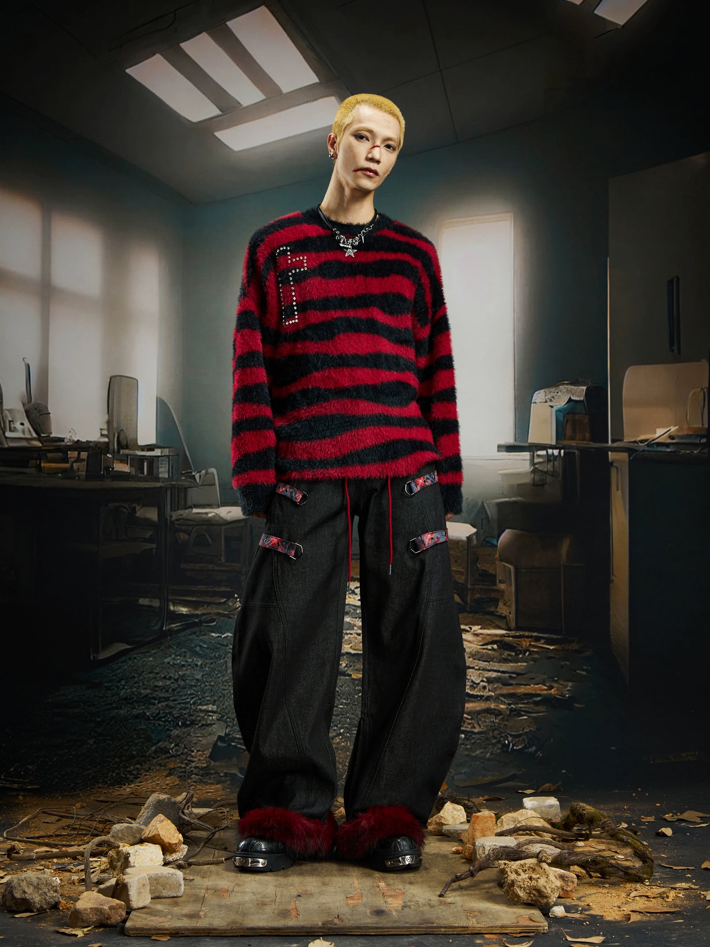 【25s Nov.】Removable Frayed Hem Jeans