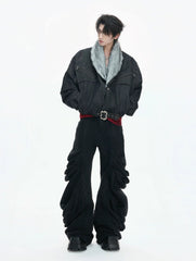 【26s Feb.】Heavyweight Raw Denim Eagle Sherpa-Lined Jacket