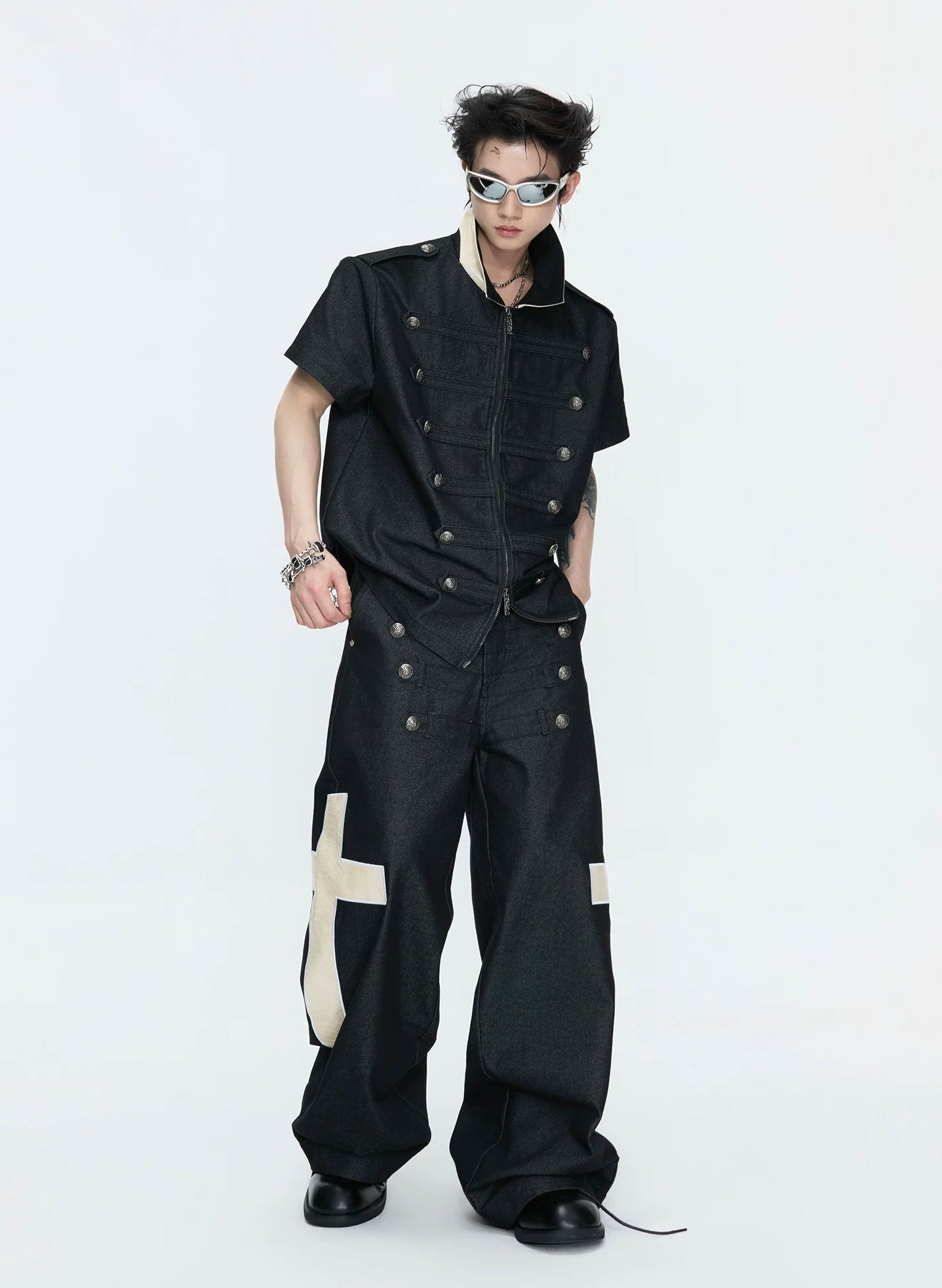 【26s Apr.】Napoleonic Double-Breasted Tee & Cross Pants