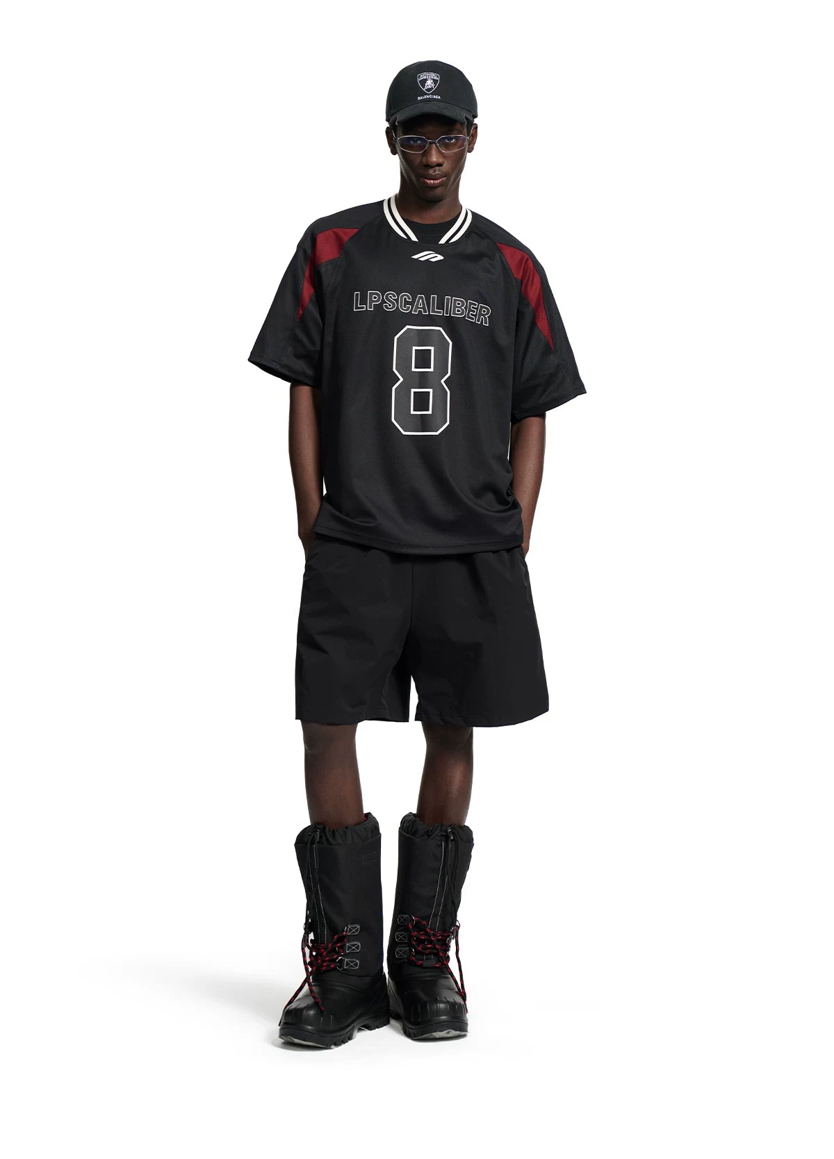 Retro Number Contrast Jersey Tee