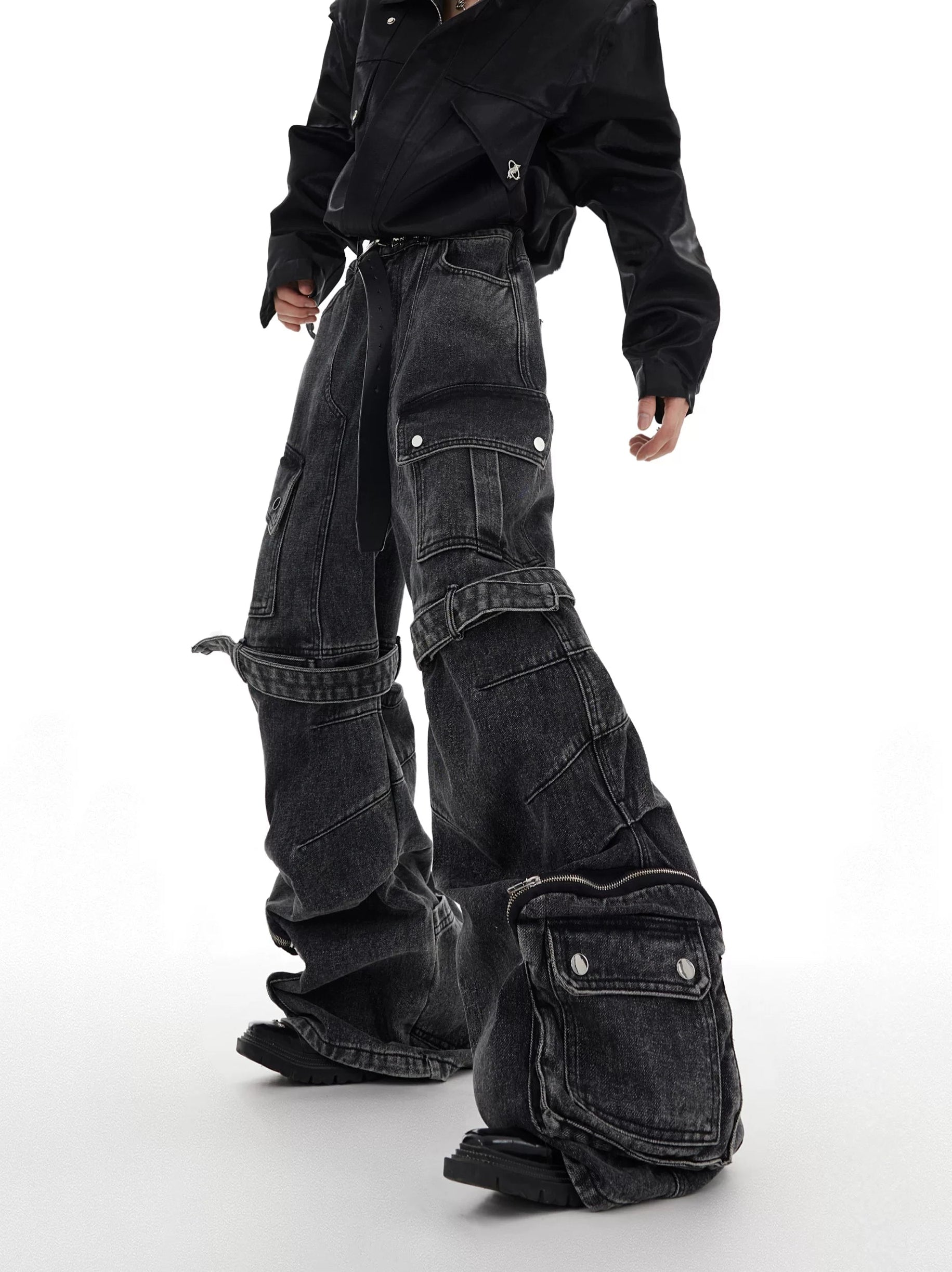 【26s Feb.】Deconstructed Cargo Wide-Leg Denim