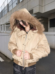 Shibuya MA-1 Fur Collar Bomber Jacket