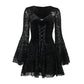 【25s Jul.】Vintage Embroidered Sheer Lace Dress