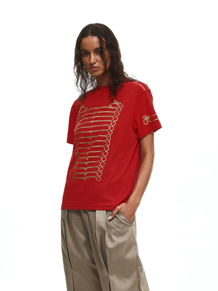 【26s May】Napoleonic Court Printed Slim Tee